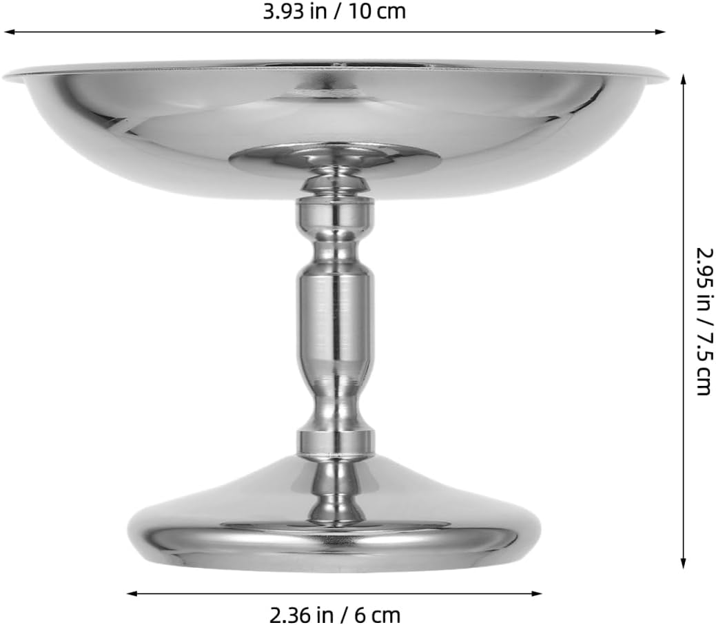 Cuencos de helado de acero inoxidable con patas de metal para aperitivos
