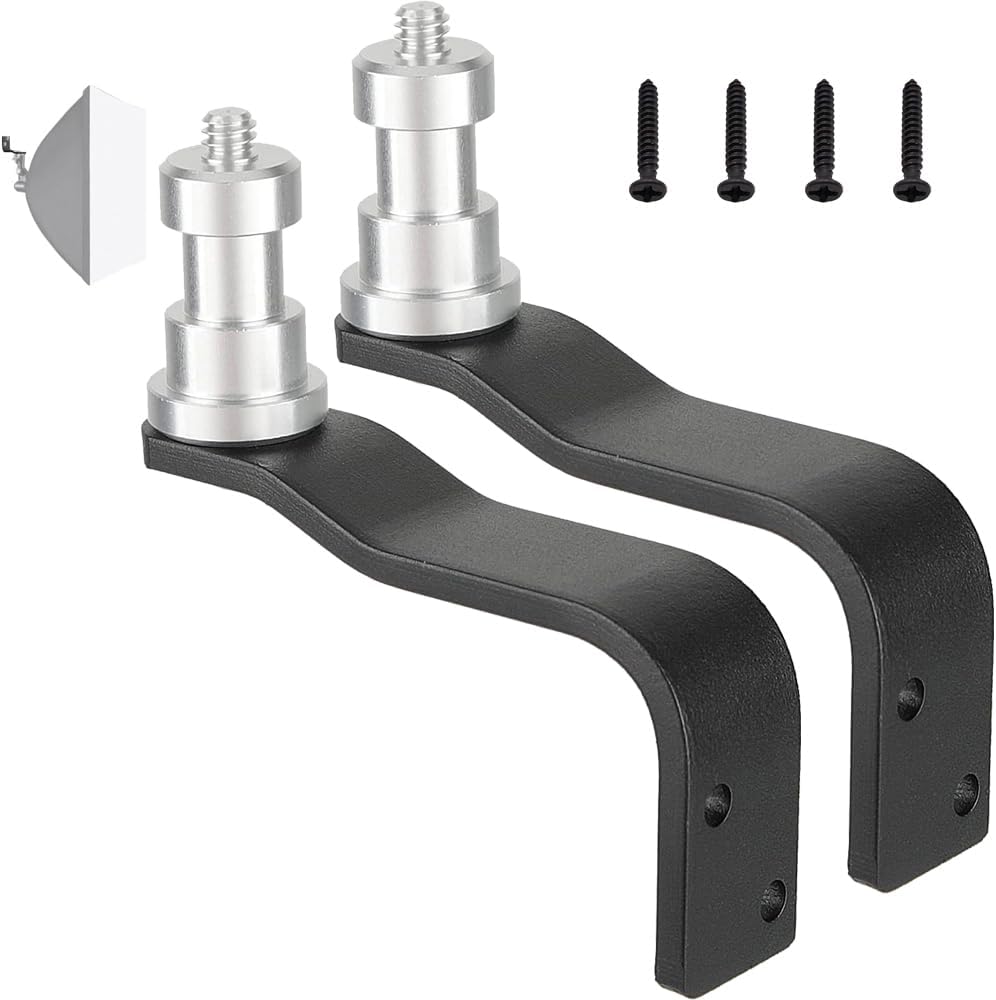 2 Soportes Luz Tipo E 5/8pulg Anclaje 1/4pulg Estudio