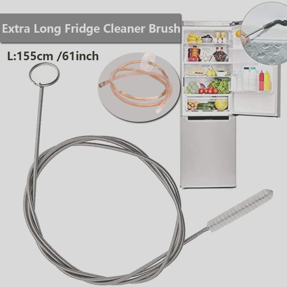 Cepillo limpiador tubo extra largo flexible para nevera