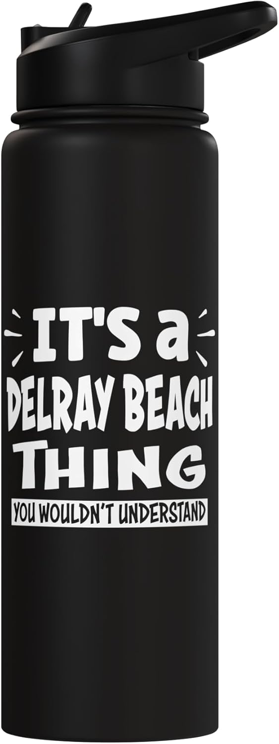 Botella de agua aislada de acero inoxidable Delray Beach