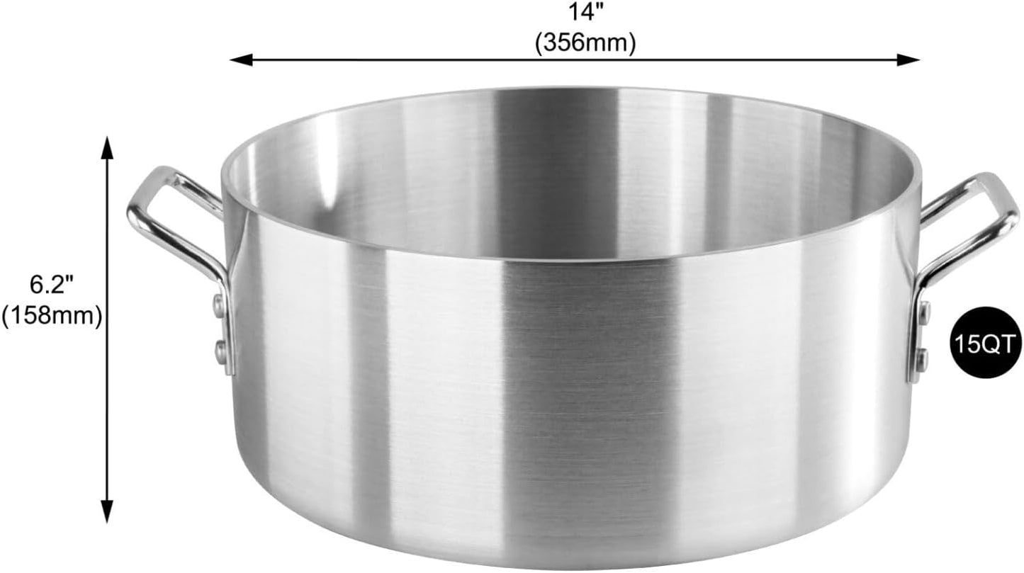 Brasero Aluminio 15qt Diámetro 13.6pulg Sin Cubierta