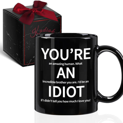 Taza de café para hermanos, regalo divertido para hombres 11 oz