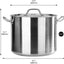 Olla Acero Inox 32qt Con Tapa