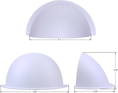 Pack 4 cubiertas opacas media sombra para luz empotrada 6pulg