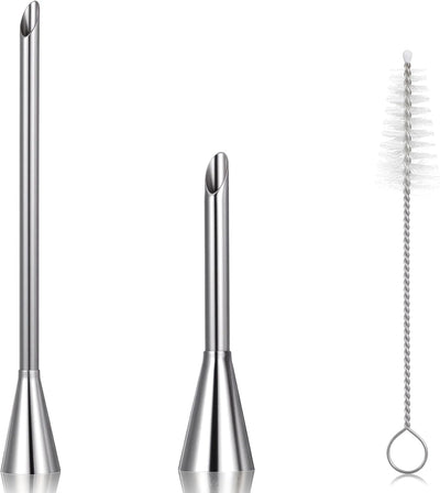 3 Pzas Boquillas Acero Inox Decorativas para Tuberías