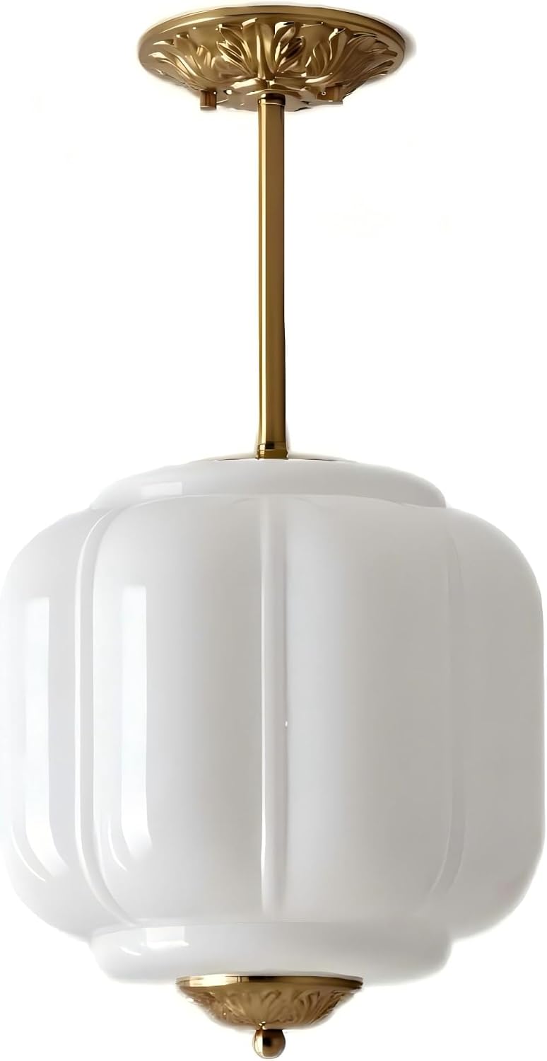 Candelabro cristal lámpara techo 9.8pulg cocina pasillo dormitorio comedor blanco dorado