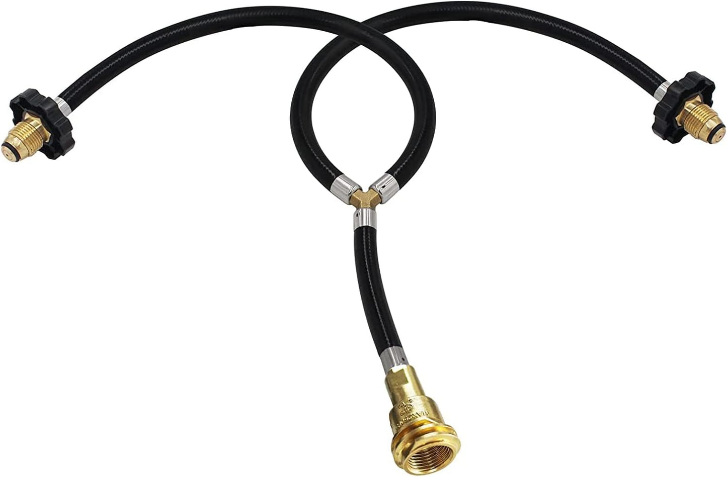 Adaptador manguera propano doble POL 2 vías QCC1