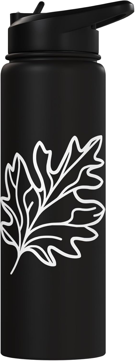 Bottella de agua acero inoxidable aislada para amante de la naturaleza