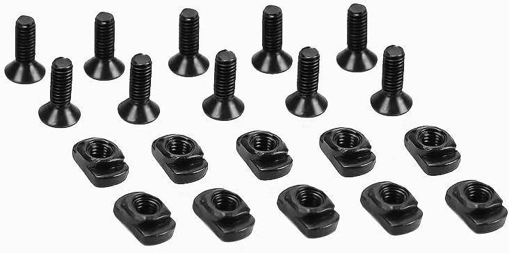 10 Fijaciones Parachoques Tuercas M4 x 0.472pulg Llave Hex