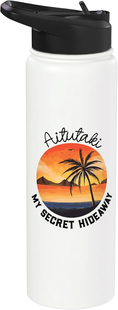 Botella de agua aislada de acero inoxidable Aitutaki