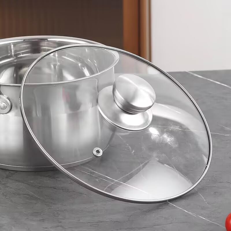 Tapa de cristal para sartén de 10 pulgadas con borde de acero inoxidable