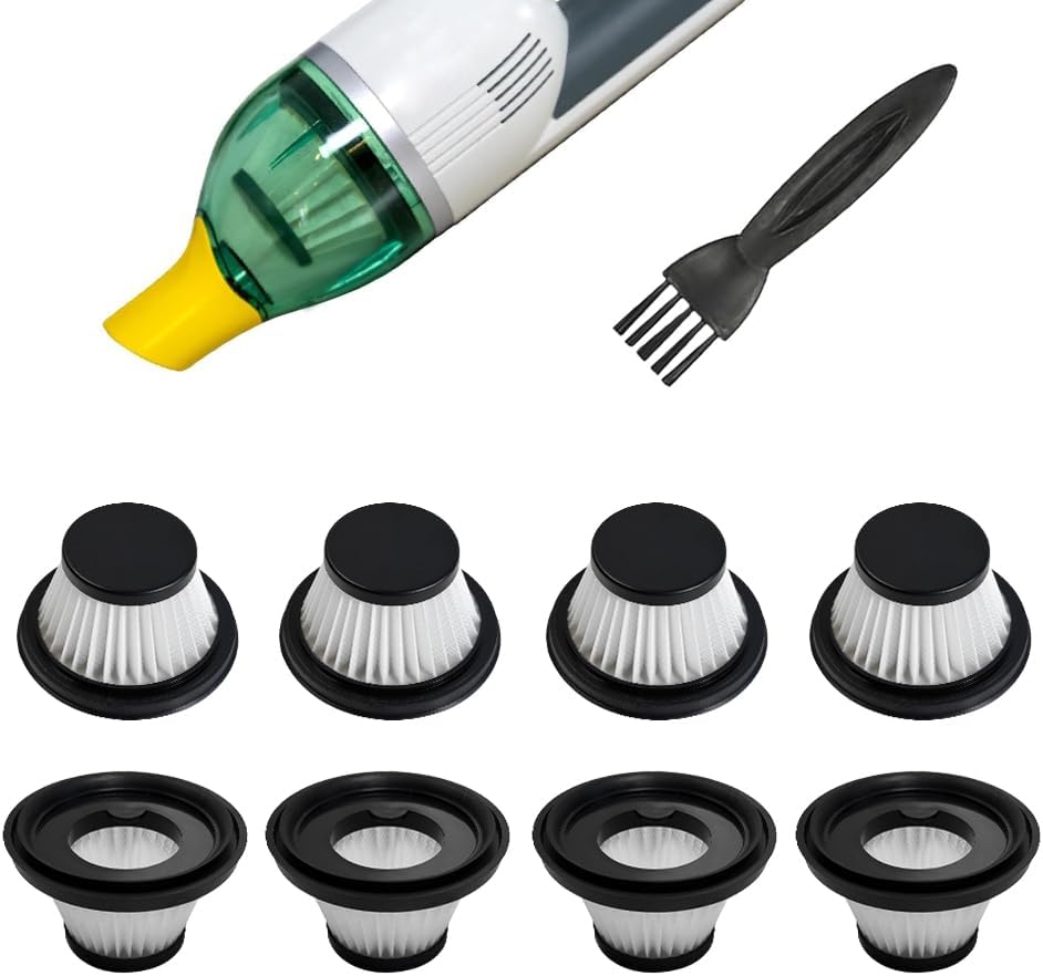 8 Filtros HEPA Aspiradora Compacta Inalámbrica Lavables