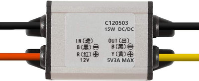 Convertidores 12V a 5V CC para automóvil impermeable 6.3-22V