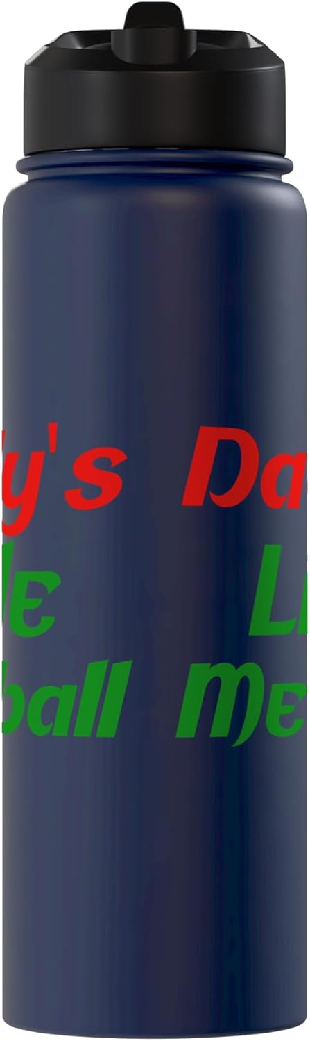 Botella de agua acero inoxidable aislada italiana divertida