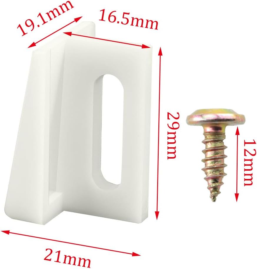 10 Uds Guía puerta inferior deslizante 1.125pulg