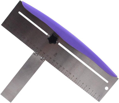 Raspador de tartas de acero inoxidable para glaseado y crema color morado
