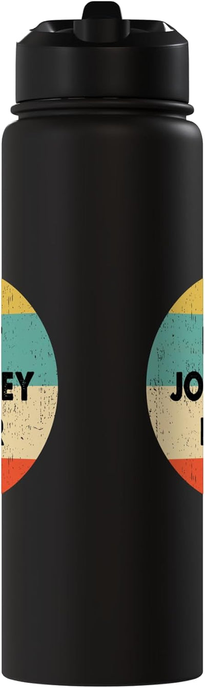 Botella de agua acero inoxidable aislada Journey Name