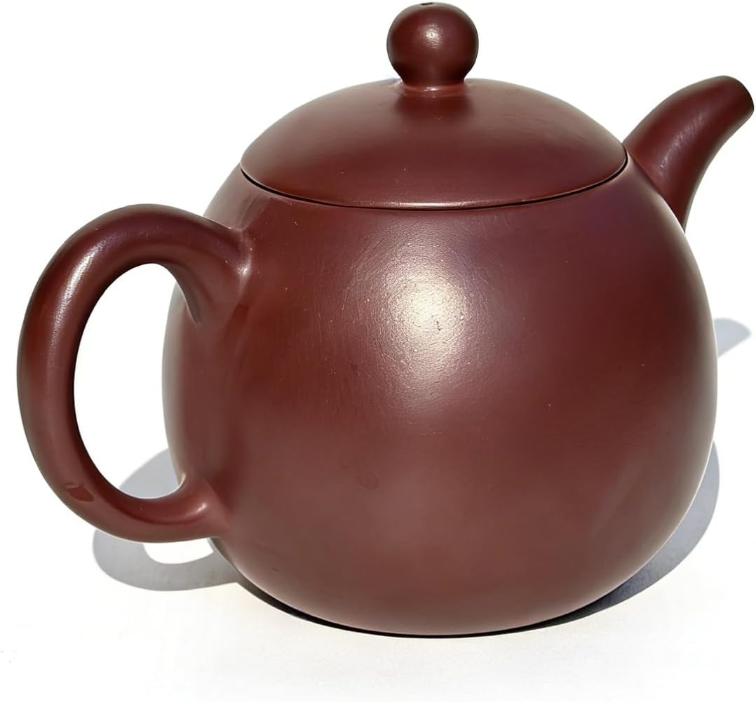 Tetera de arcilla Zhuni roja con infusor para té suelto