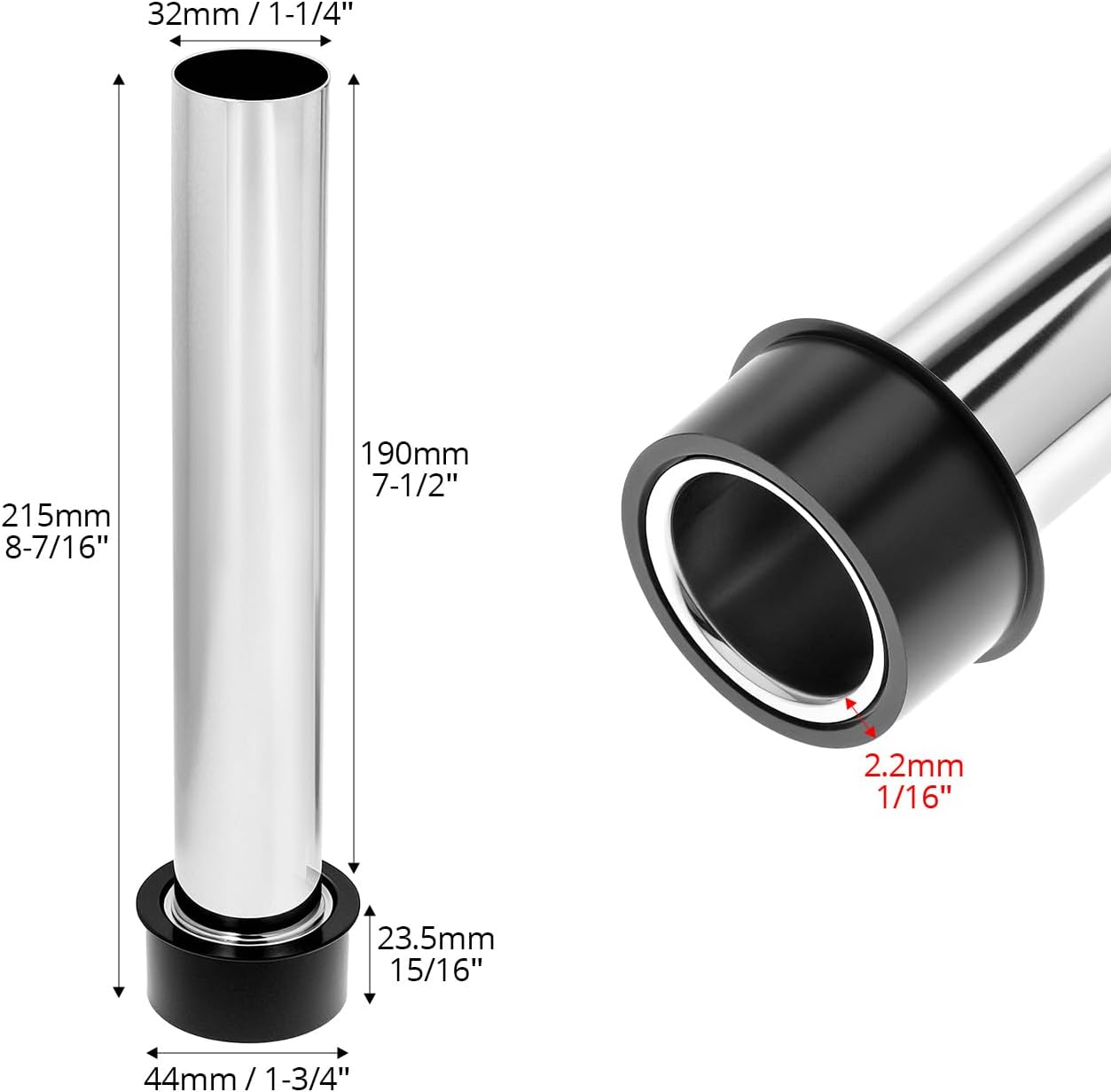 Tapón fregadero paquete 3 tubos universales desbordamiento profundo