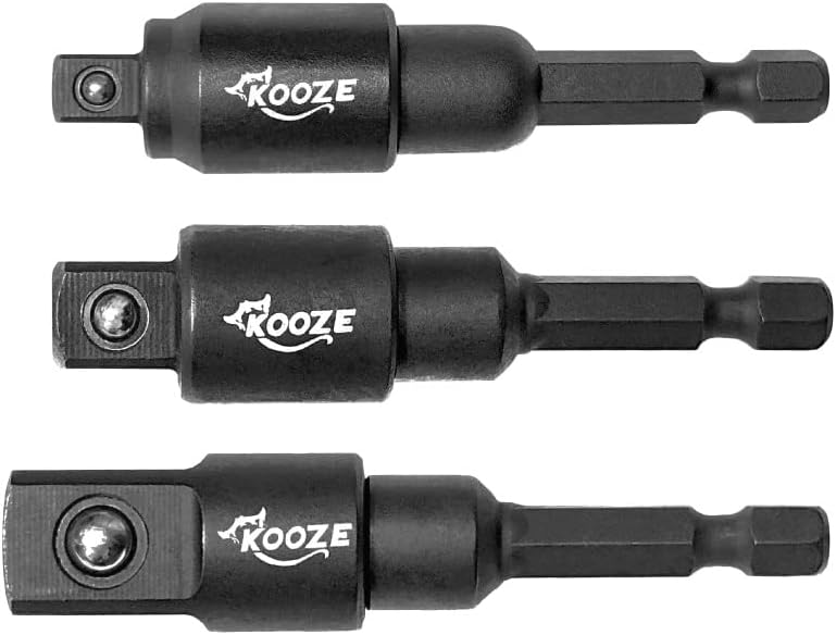 Juego 3 adaptadores enchufe impacto 1/4 3/8 1/2 acero S2
