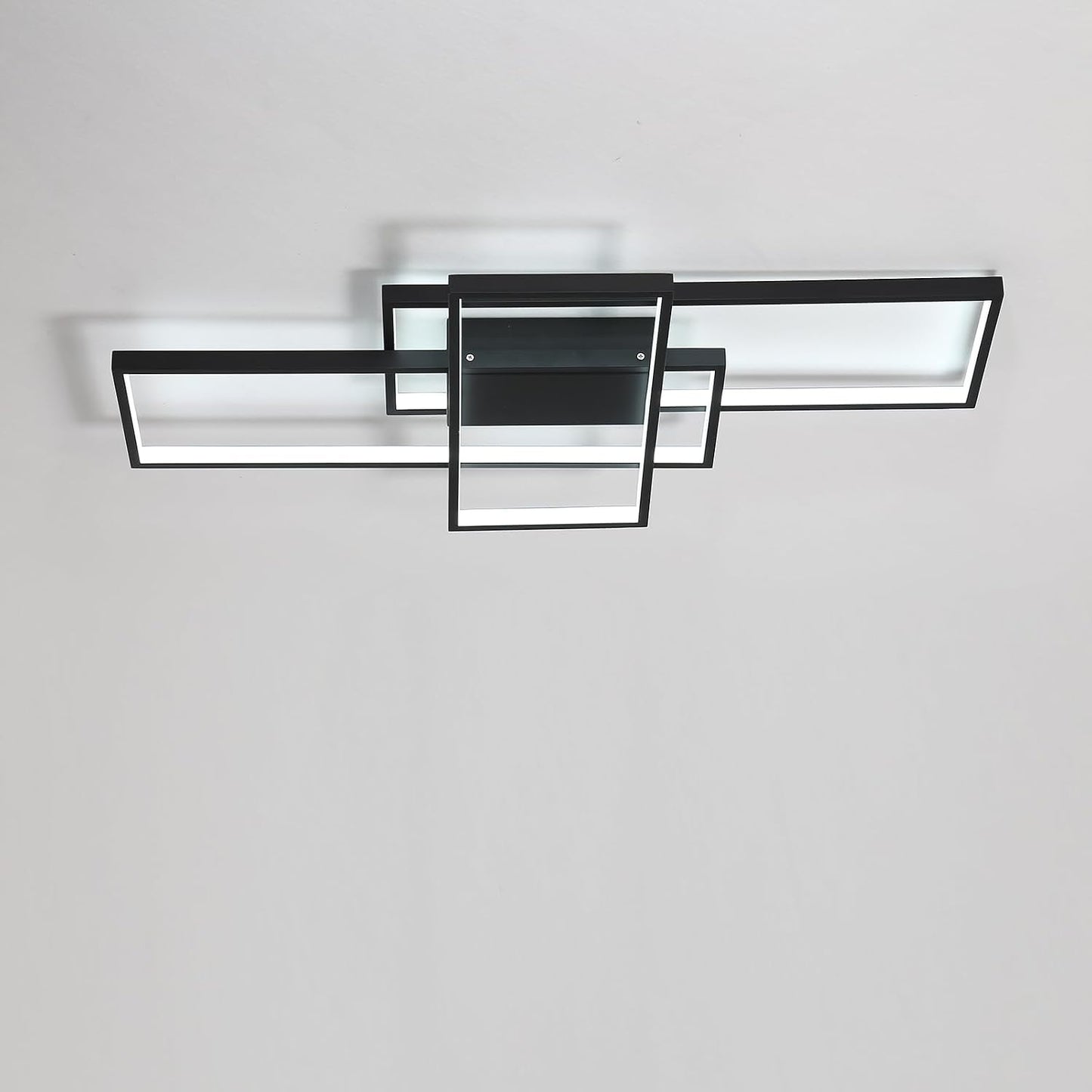 Lámpara araña LED regulable control remoto 3000K-6000K negro