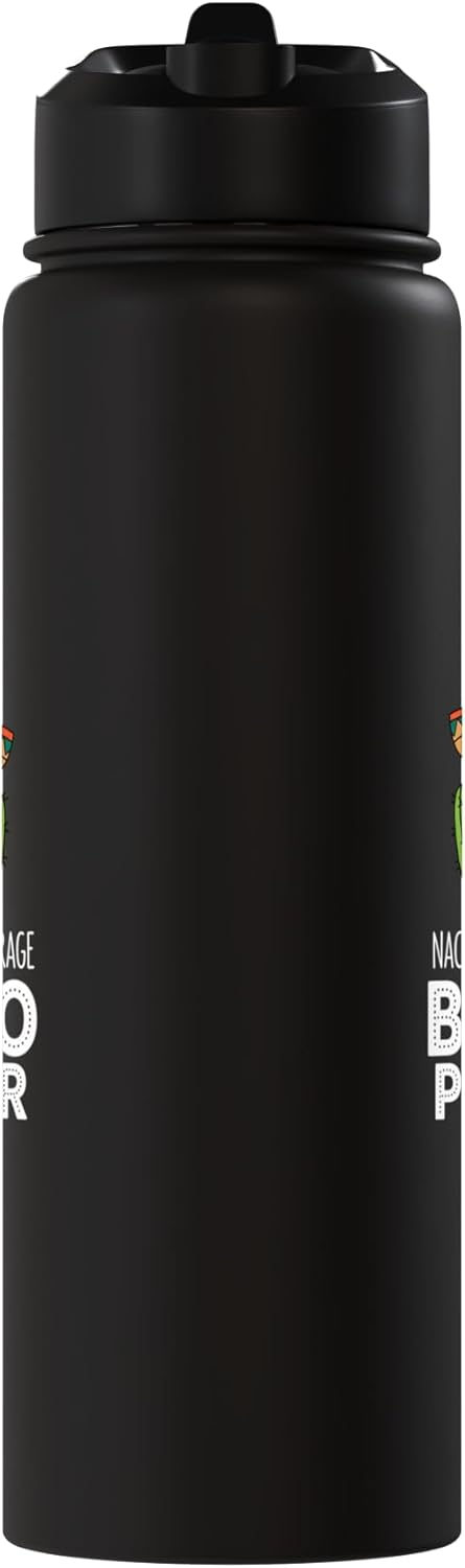 Botella de agua acero inoxidable cactus para bingo sin BPA