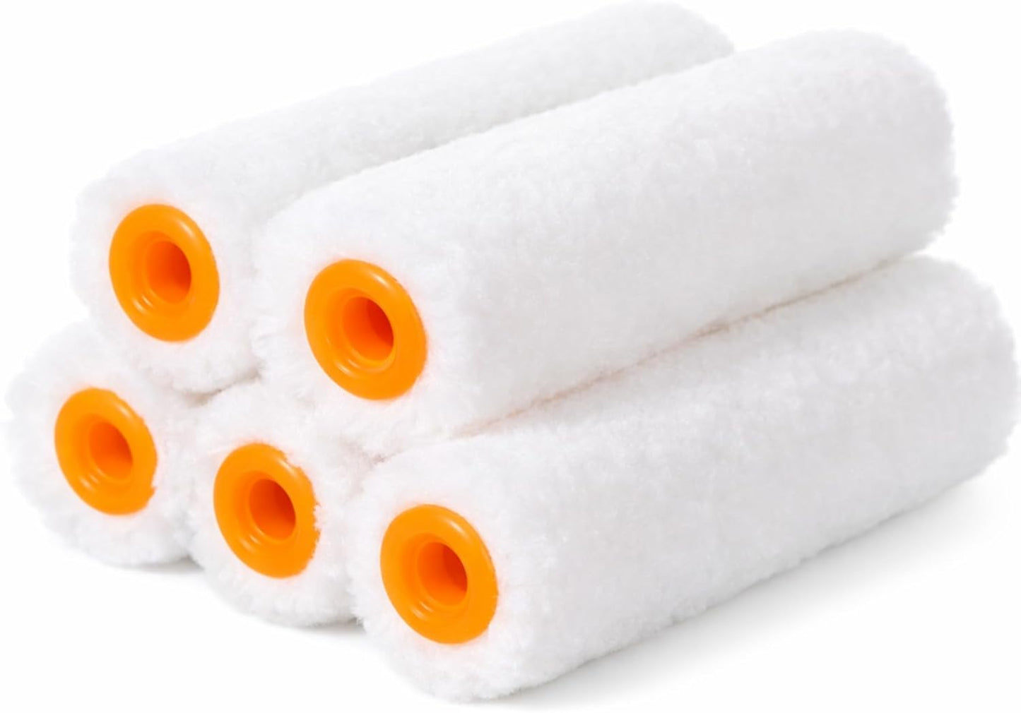 5 Rodillos Espuma 4pulg Reutilizables para Gabinetes