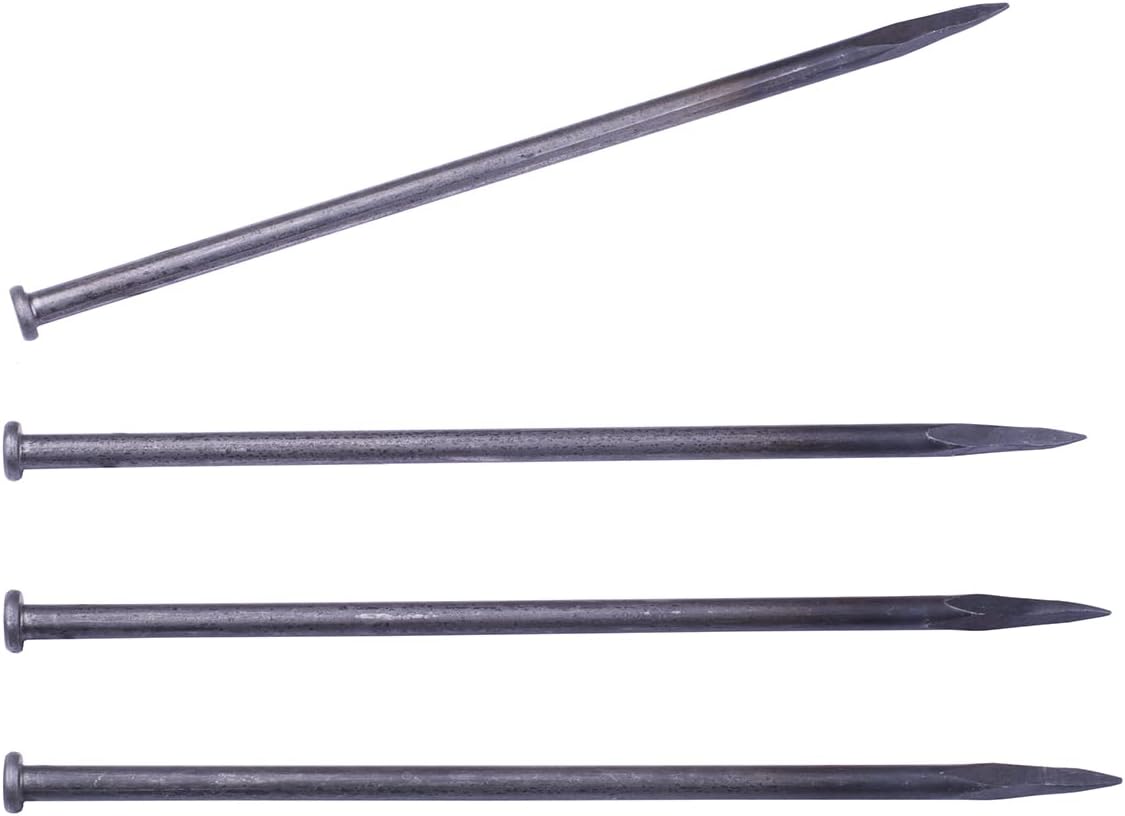 Picos metal 12pulg 10 púas anclaje pavimento malezas