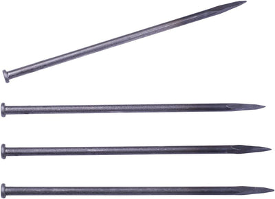 Picos metal 12pulg 10 púas anclaje pavimento malezas