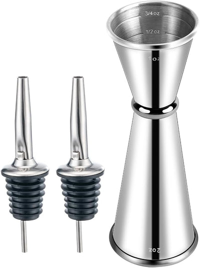 Jigger doble 2oz y 1oz acero inox 304 para cócteles