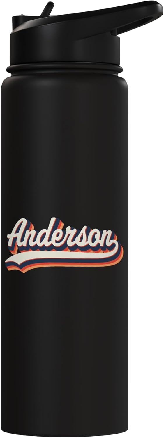 Botella de agua personalizada retro de acero inoxidable sin BPA