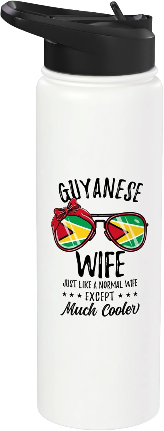 Botella agua acero inox aislada Guyana