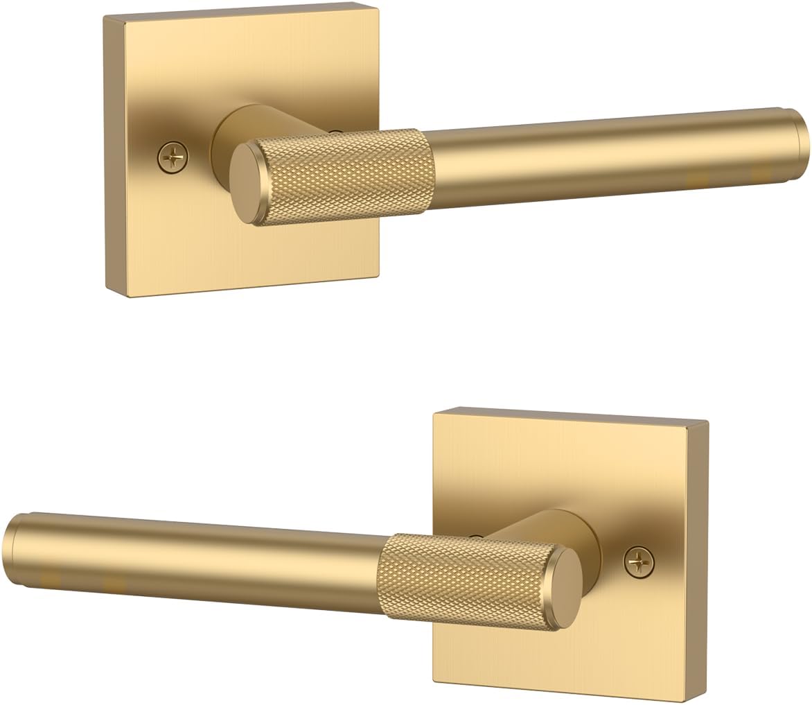 2 Pzas Manijas Puerta Simuladas Bronce Champán Decorativas