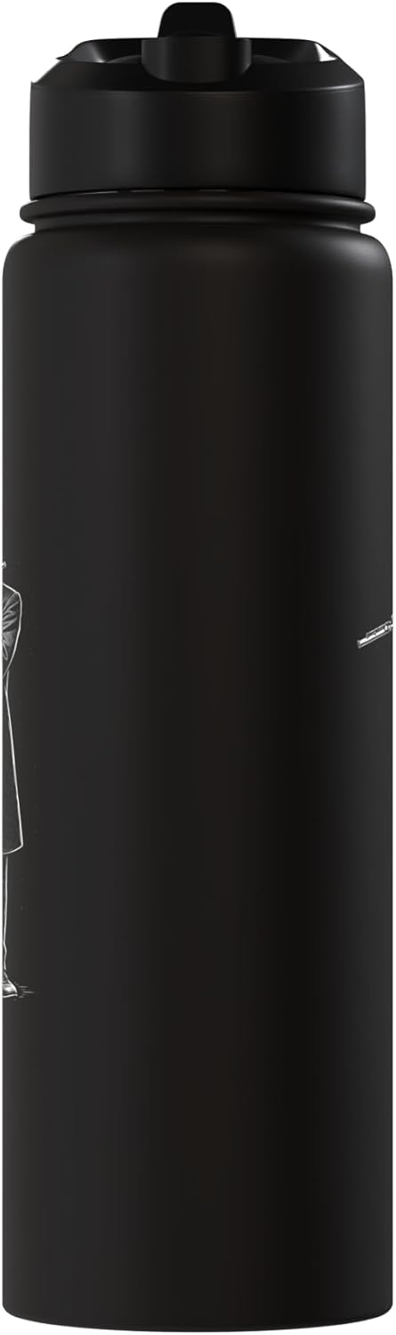 Botella agua acero inox aislada melódica