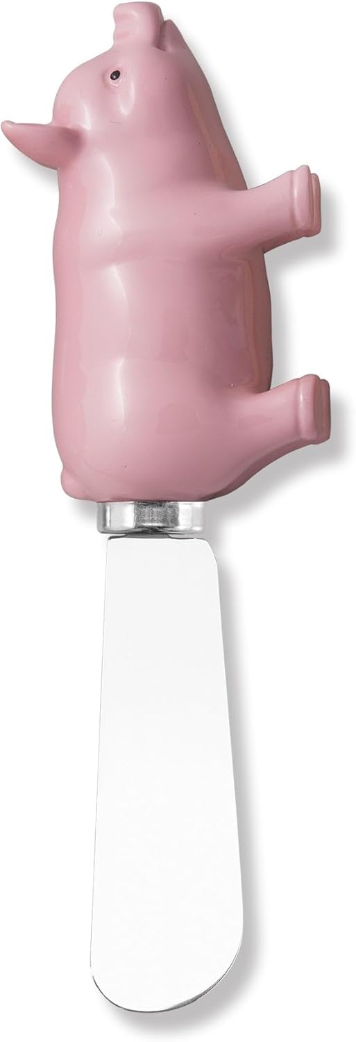 Set 3 Espátulas Acero Inox con Manija Cerámica Rosa