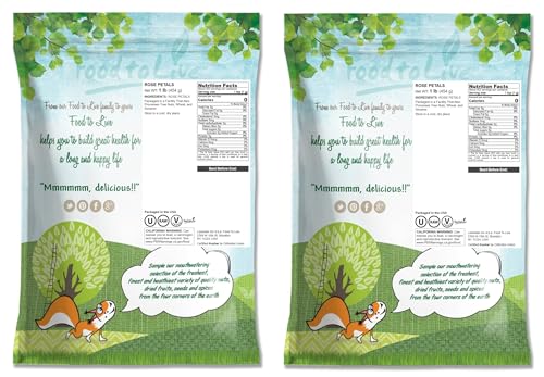 Pétalos Rosa Comestibles Secos 2lb para Té Hornear Postres