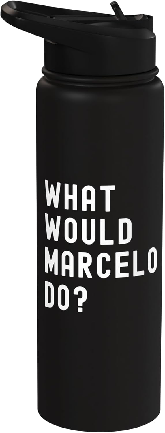 Bottella de agua aislada acero inoxidable What Would Marcelo Do