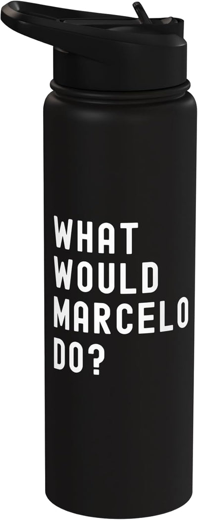 Bottella de agua aislada acero inoxidable What Would Marcelo Do