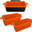 2 Forros Silicona Tazas Grasa 36-17pulg Reutilizable Naranja