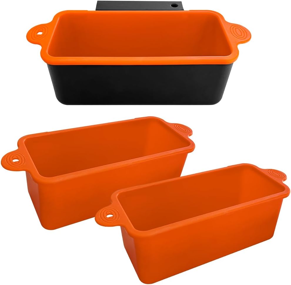 2 Forros Silicona Tazas Grasa 36-17pulg Reutilizable Naranja