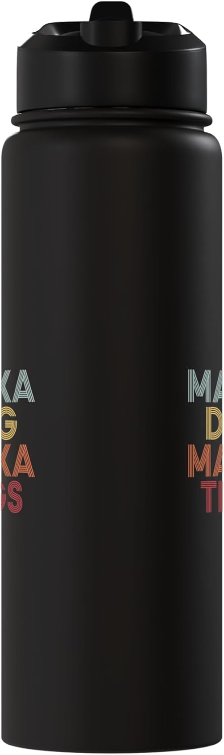 Botella de agua personalizada con nombre en acero inoxidable