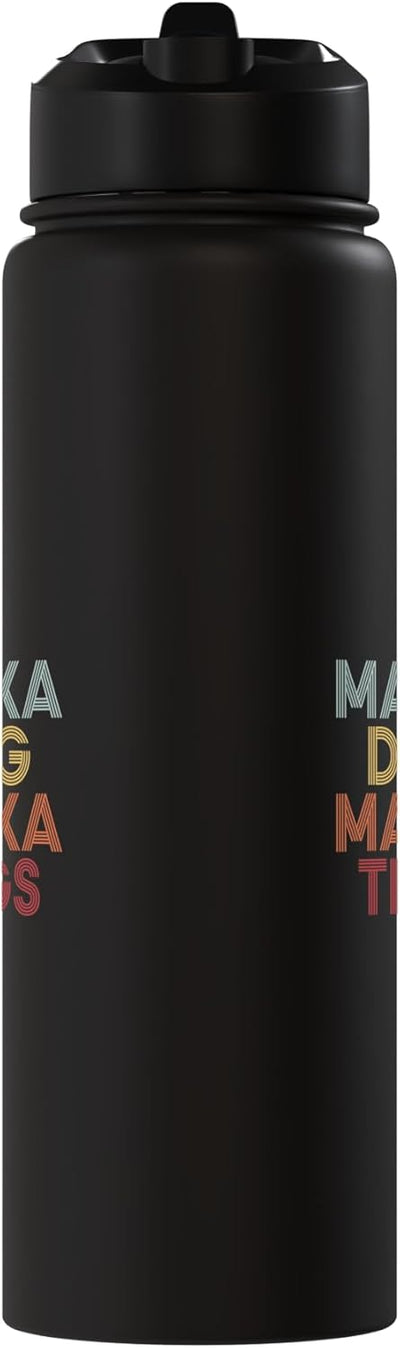 Botella de agua personalizada con nombre en acero inoxidable