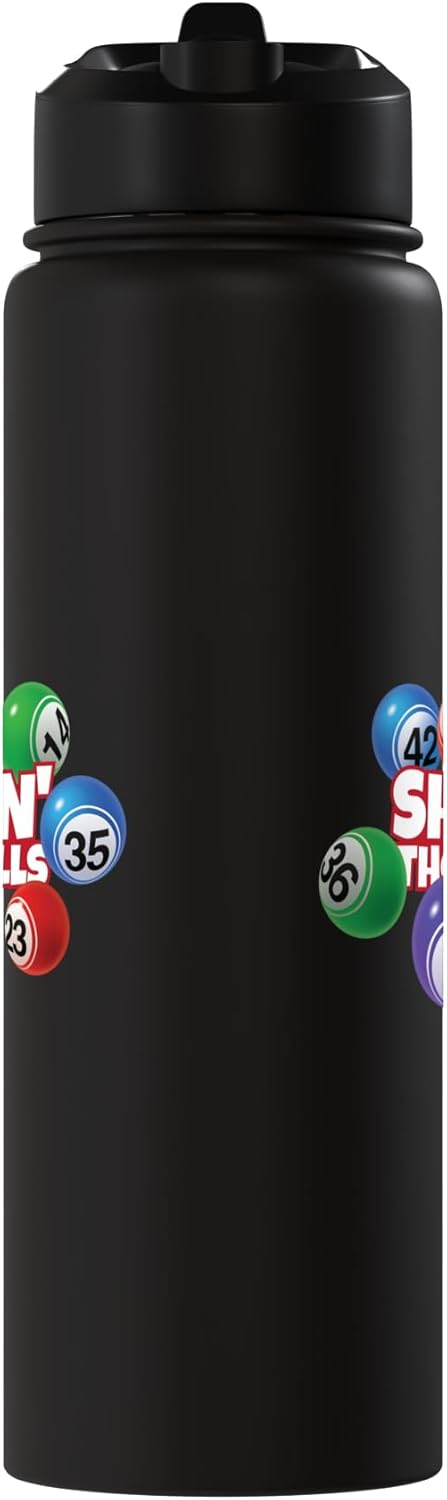 Botella de agua acero inoxidable aislada Shakin' Those Balls Bingo