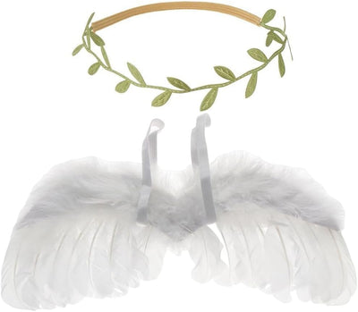 Disfraz unisex bebé recién nacido alas ángel accesorios fotos