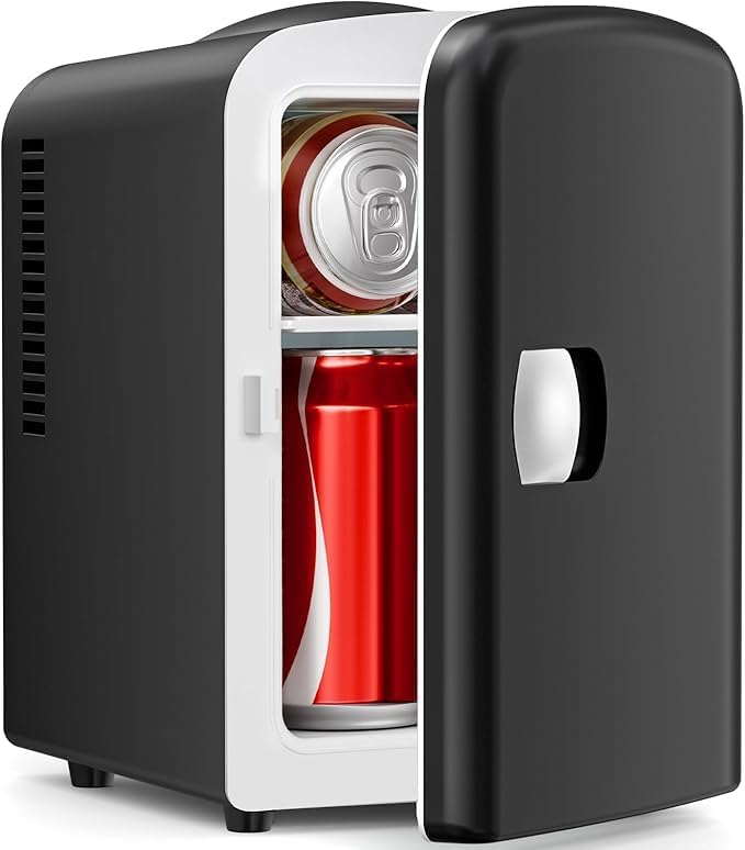 Refrigerador mini 4L para dormitorio, coche y oficina