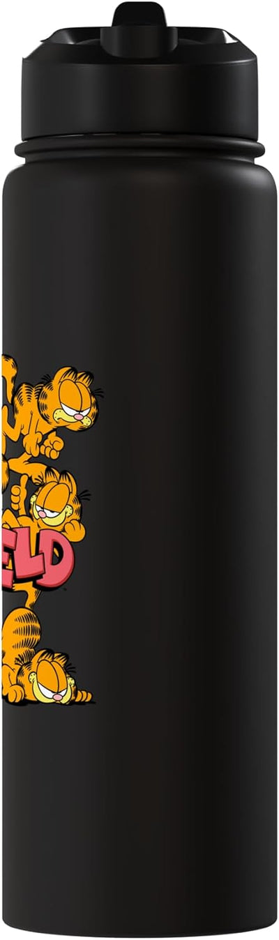 Botella de agua aislada Garfield de acero inoxidable