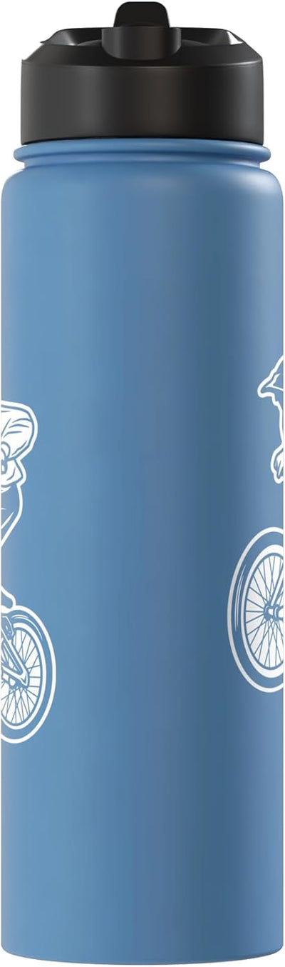 Botella agua acero inox para niños ciclista BMX