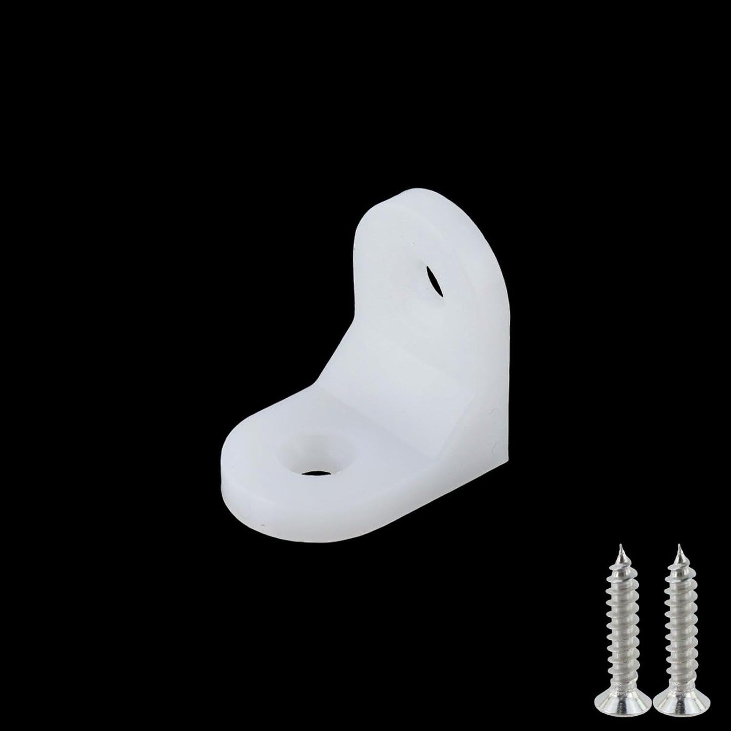 40 Soportes Esquina Plástico Ángulo 90 Grados Blanco