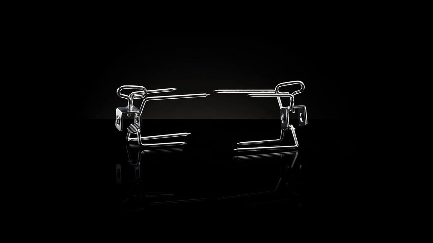 Set 2 tenedores asador varillas cuadradas hex