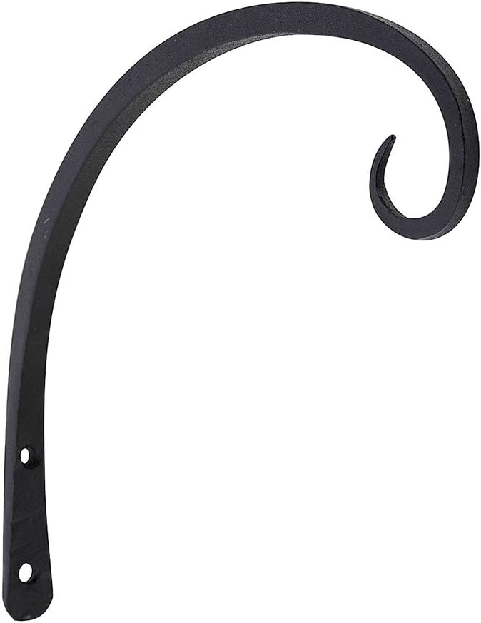 Gancho pared Downcurled 9pulg negro